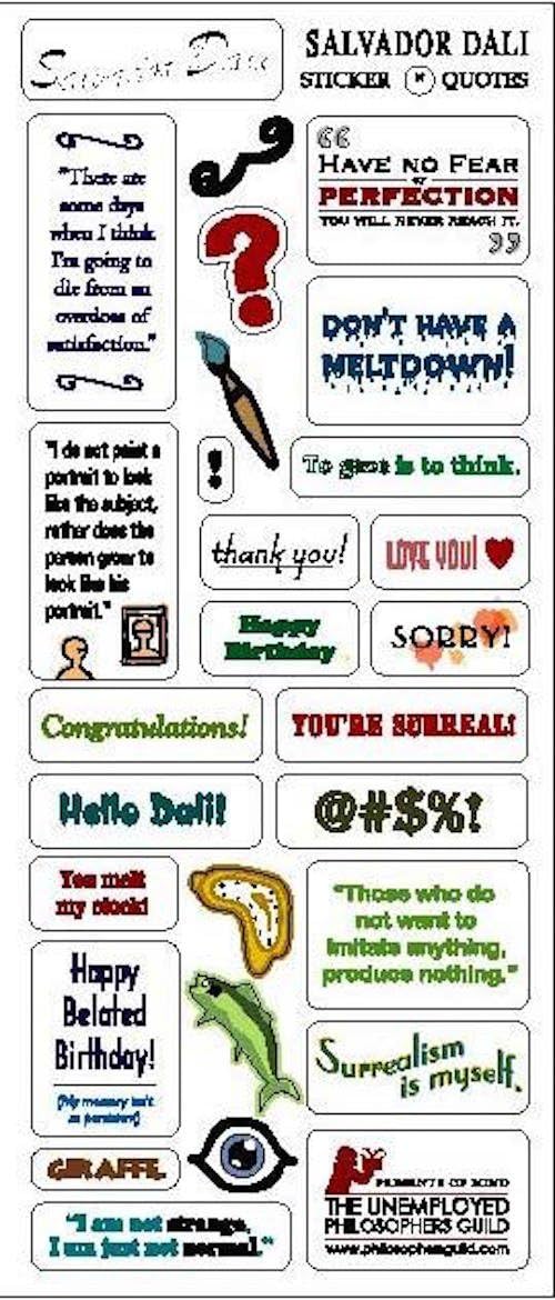 Tarjeta De Felicitación Salvador Dali (Unemployed Philosophers)