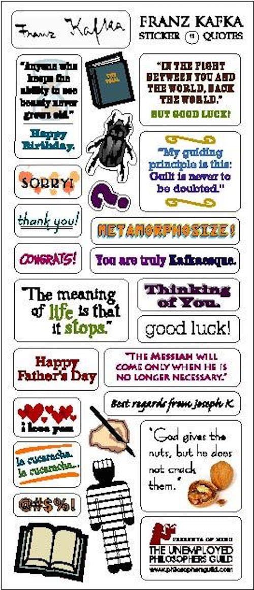 Tarjeta De Felicitación Franz Kafka (Unemployed Philosophers)