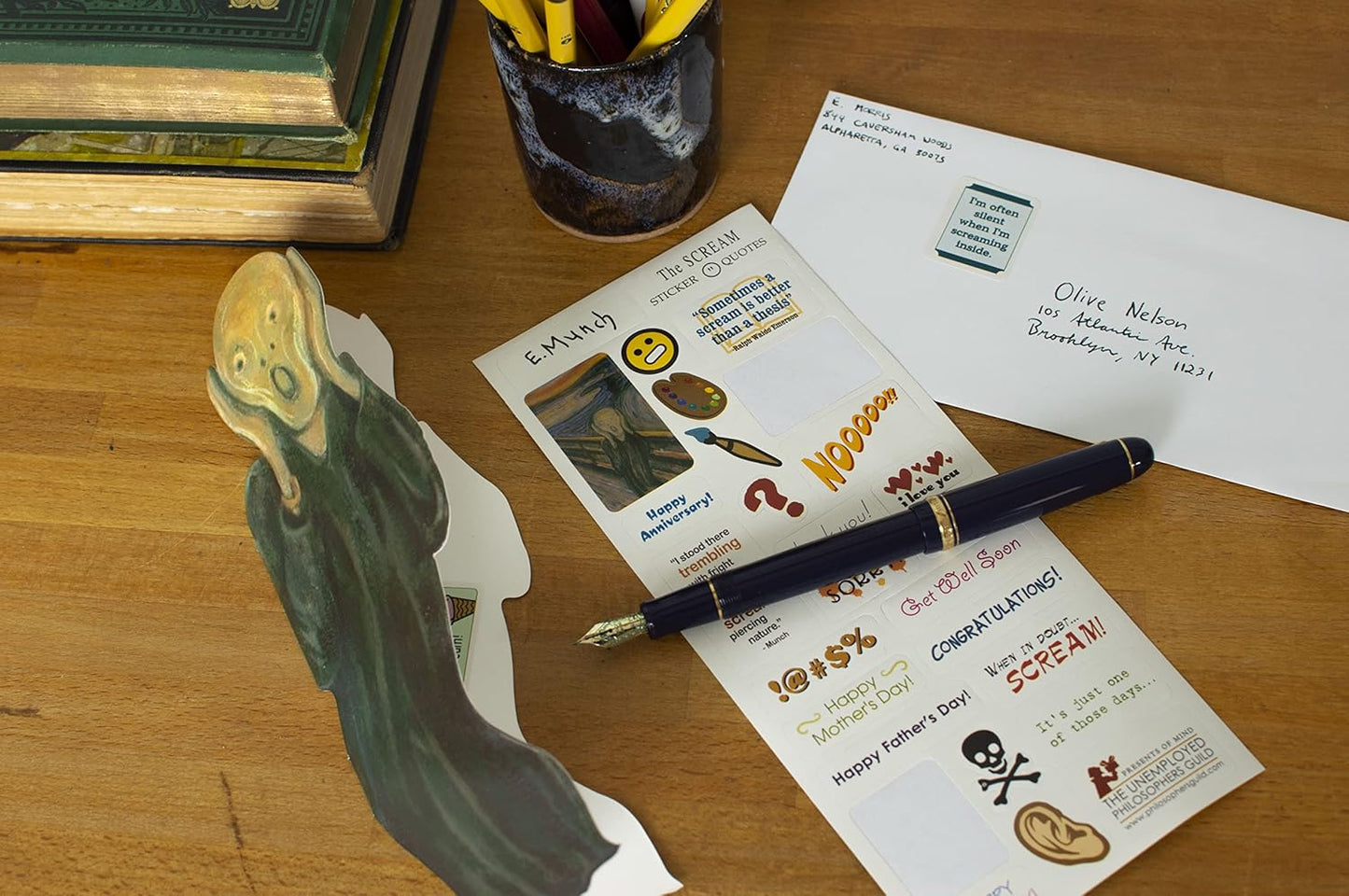 Tarjeta De Felicitación El Grito (Unemployed Philosophers)