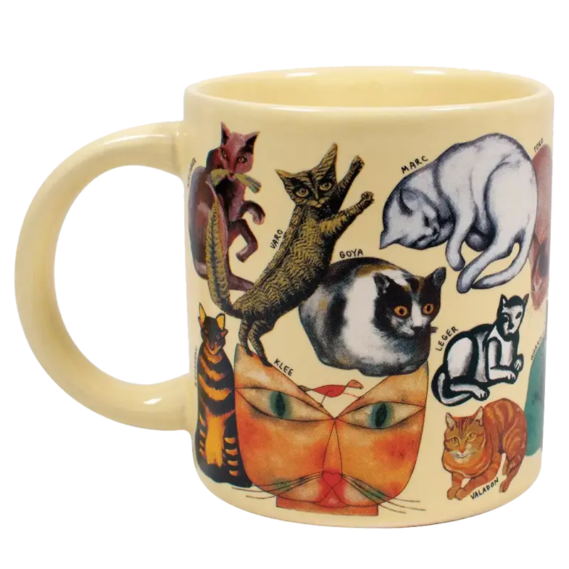 Taza gato artístico