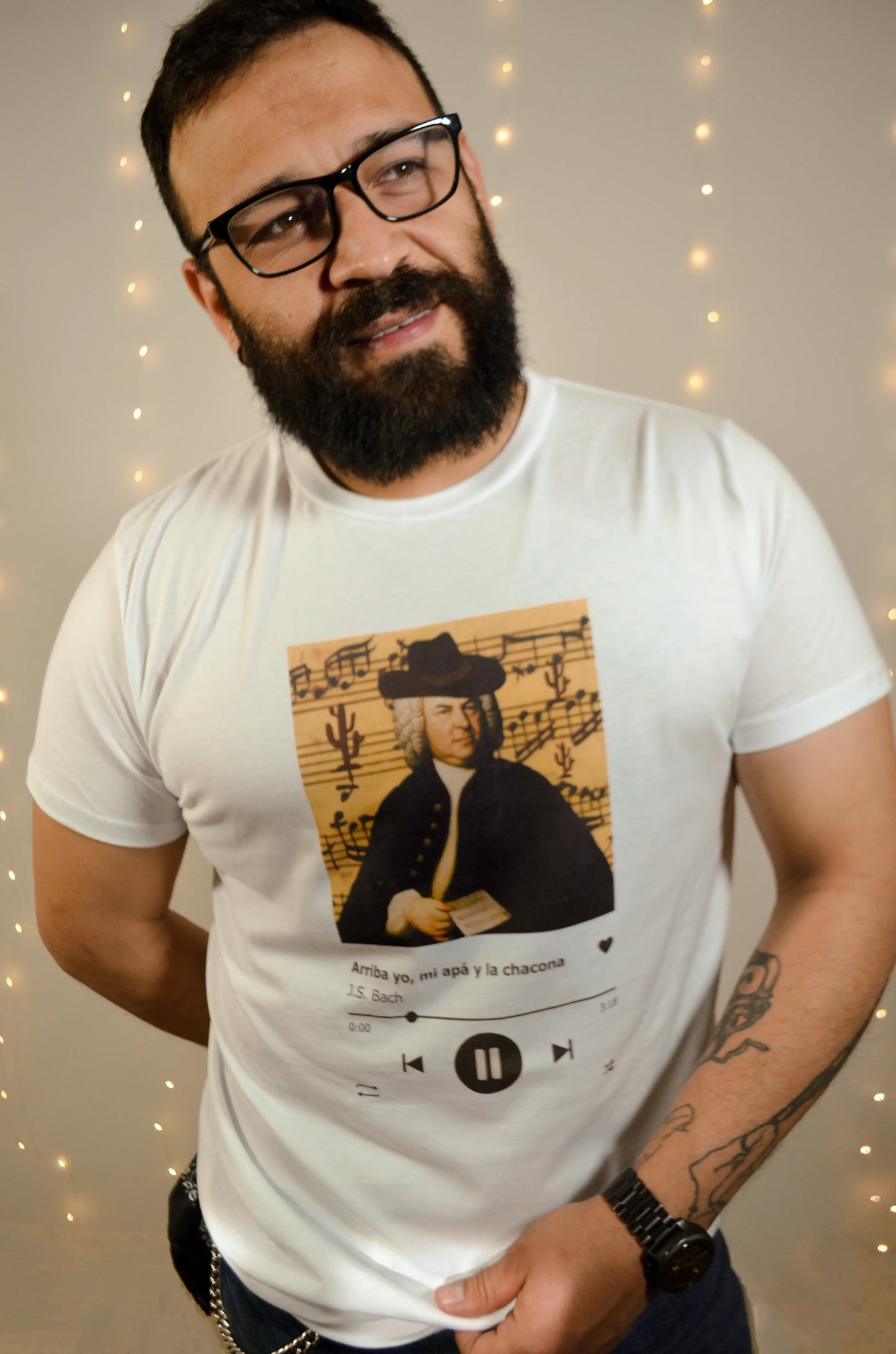 Playera Unisex La Chacona Blanca (Chopinglizt)