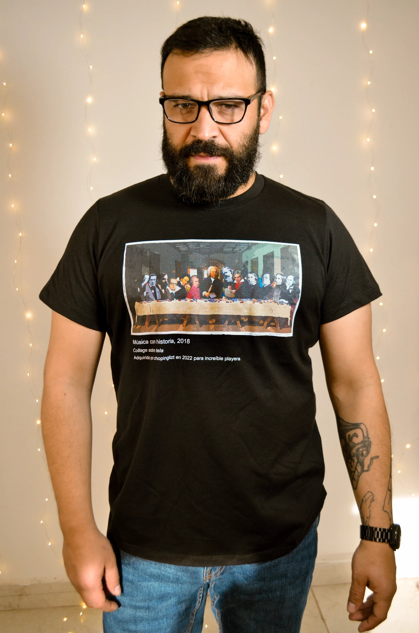 Playera Ultima Cena Negra
