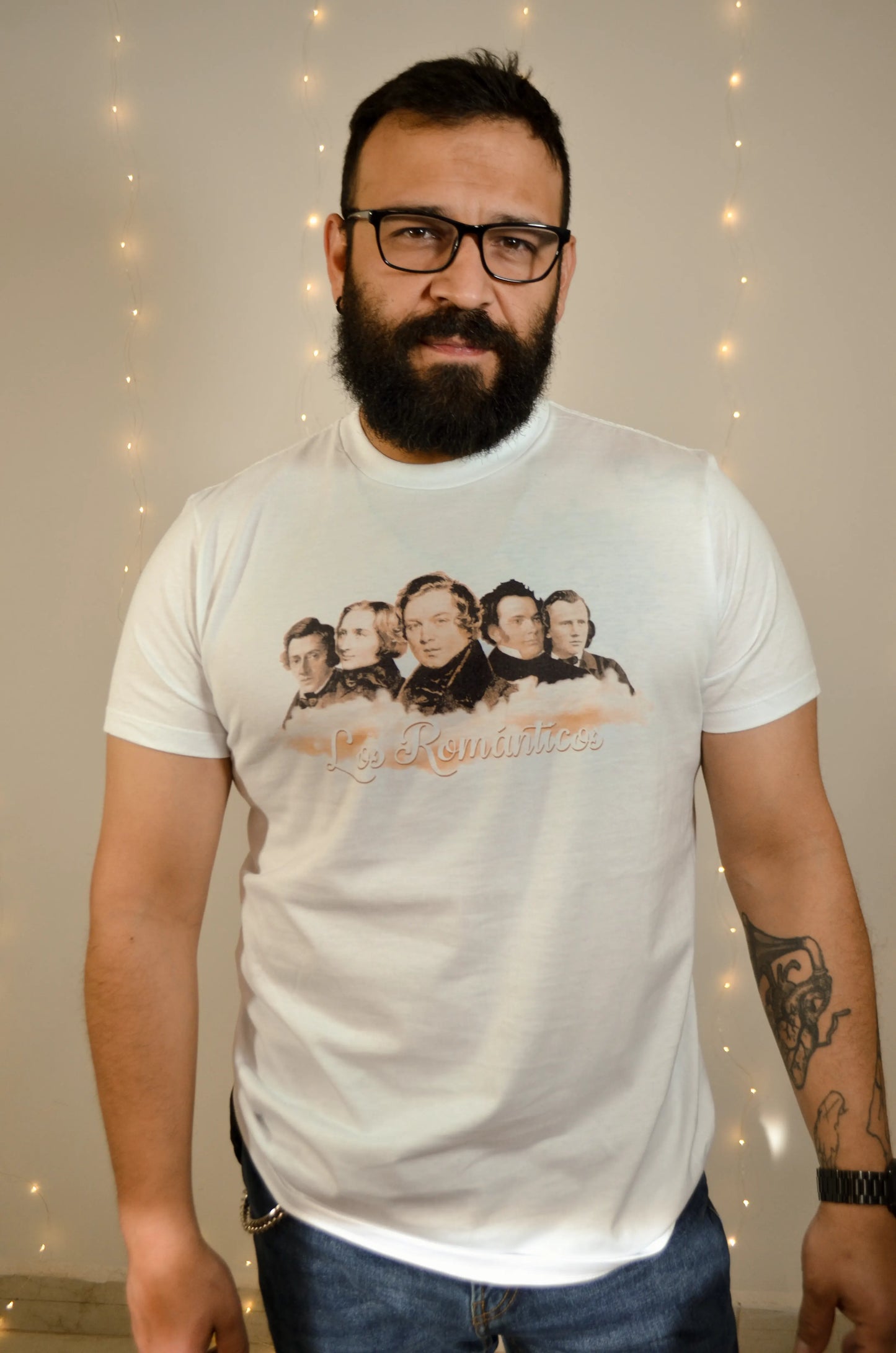 Playera Los Romanticos Blanca
