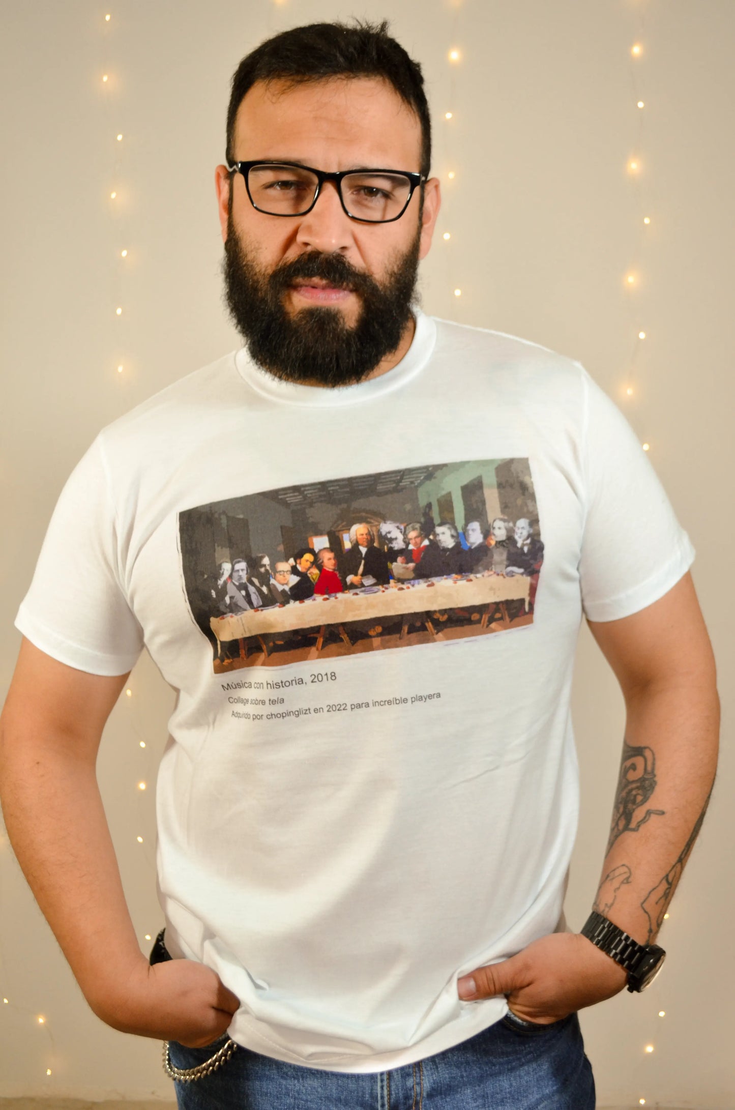 Playera Ultima Cena Blanca