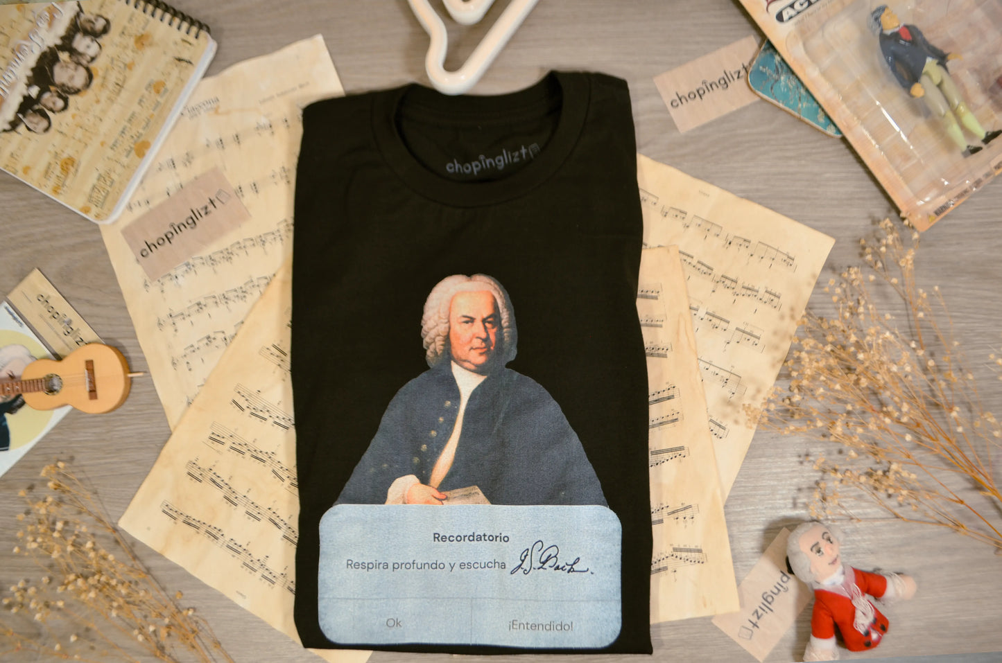 Playera Bach Negra