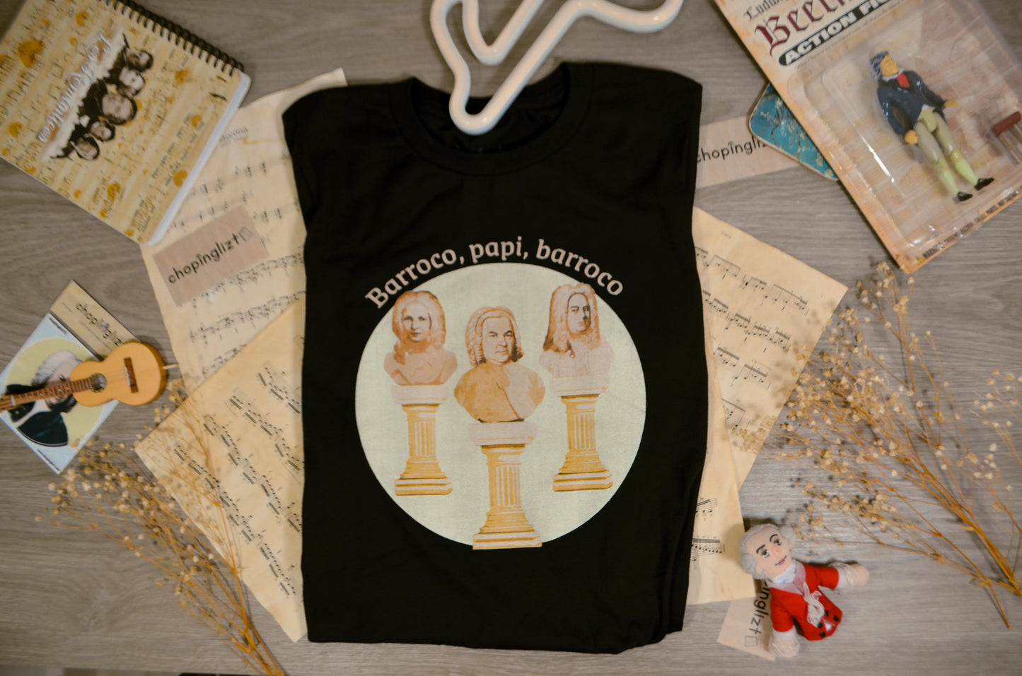 Playera Barroco Papi Barroco Negra