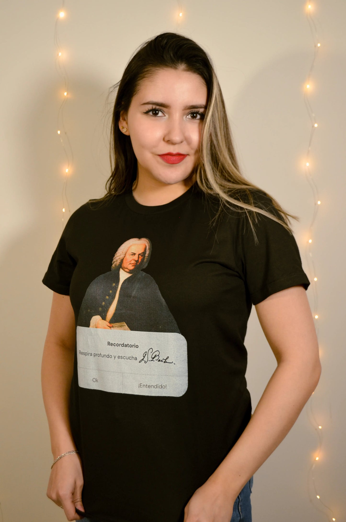 Playera Bach Negra