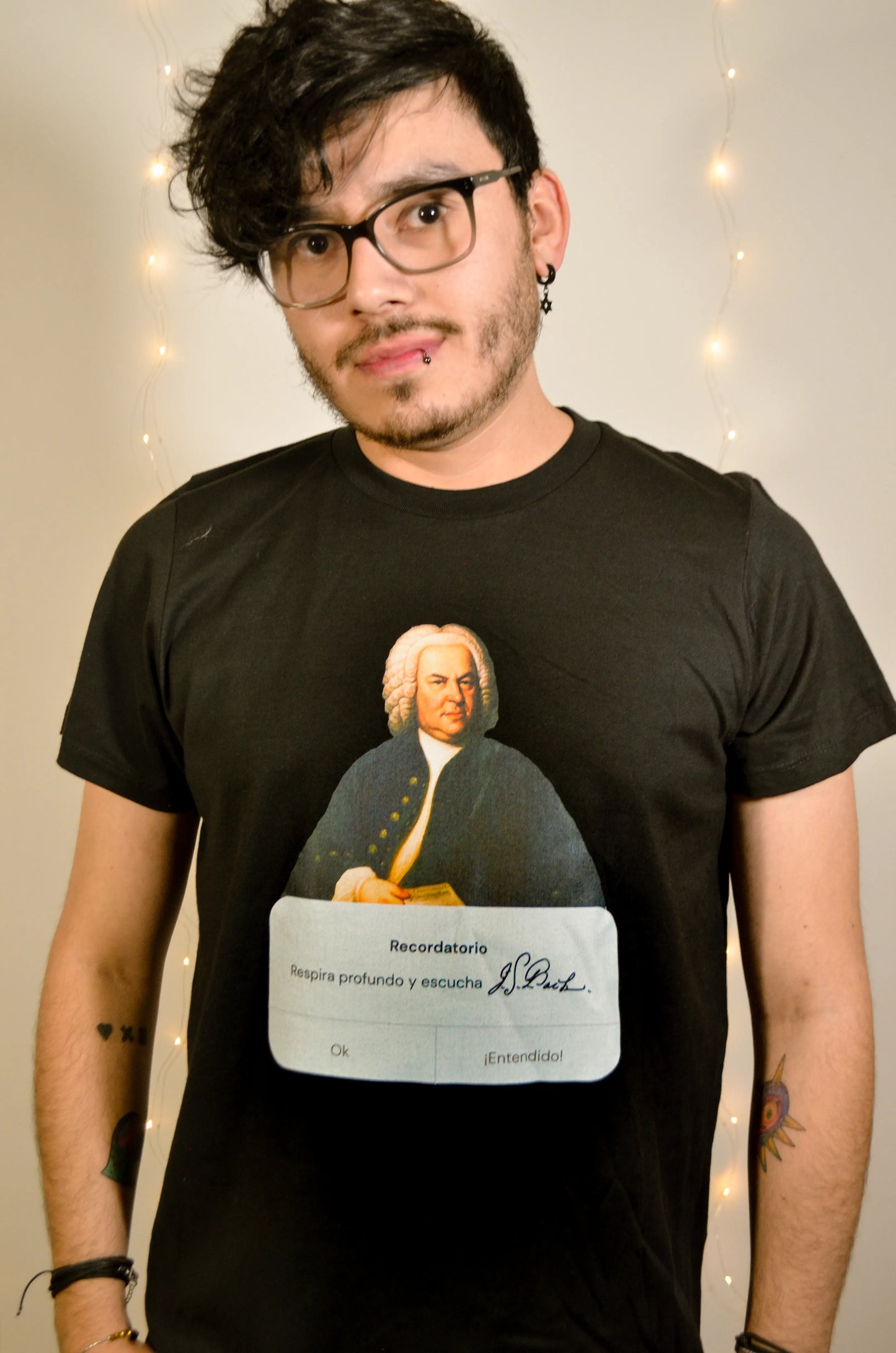 Playera Bach Negra