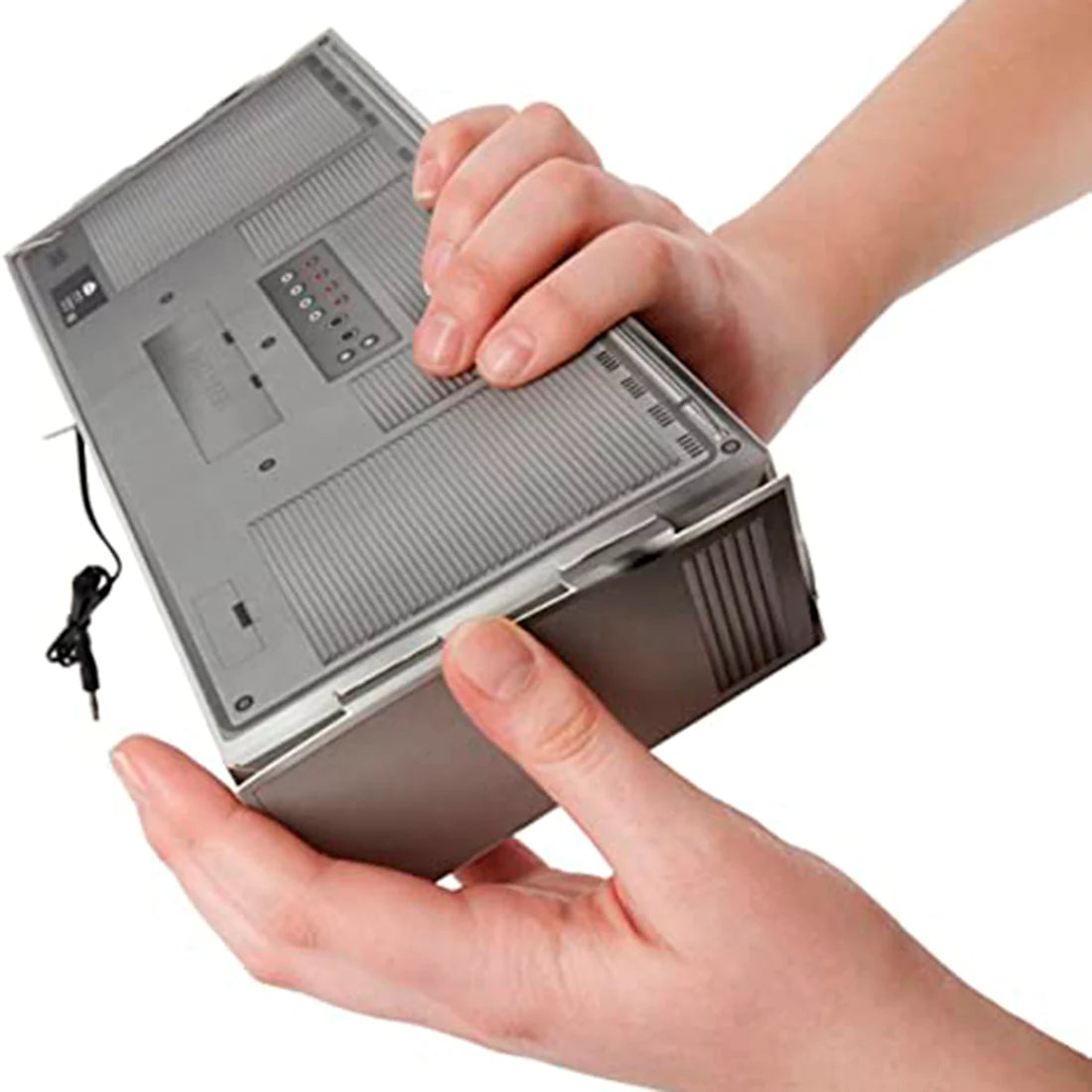Altavoces armables diseño grabadora