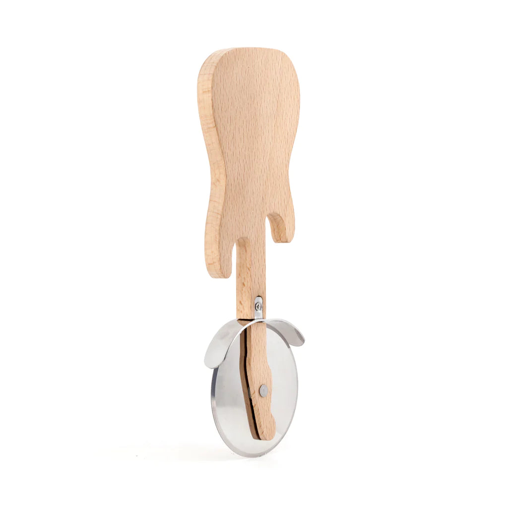 Cortador de pizza de madera