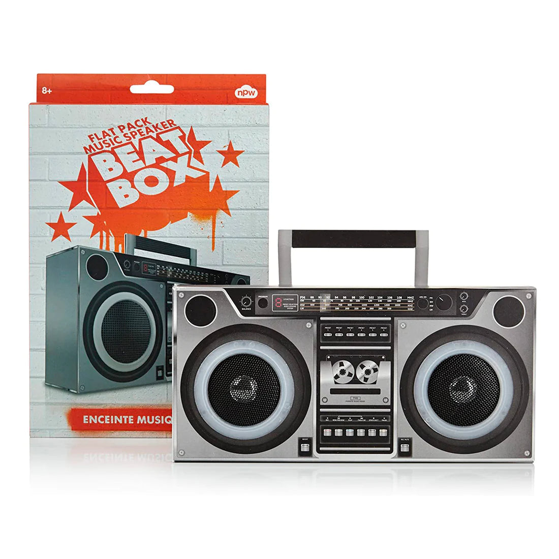 Altavoces armables diseño grabadora