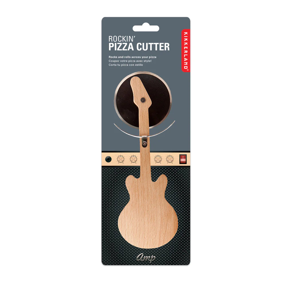 Cortador de pizza de madera