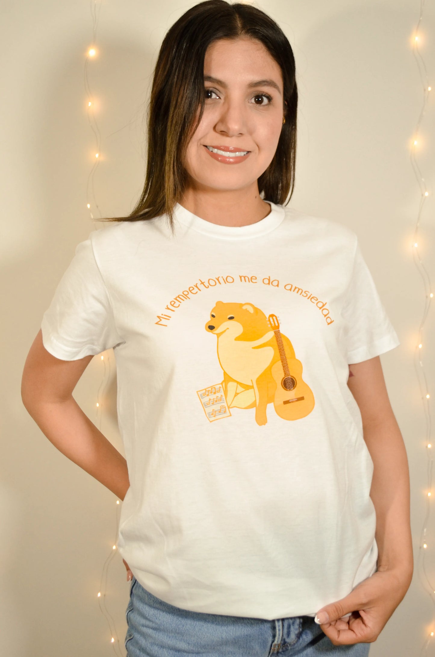 Playera Cheems Blanca