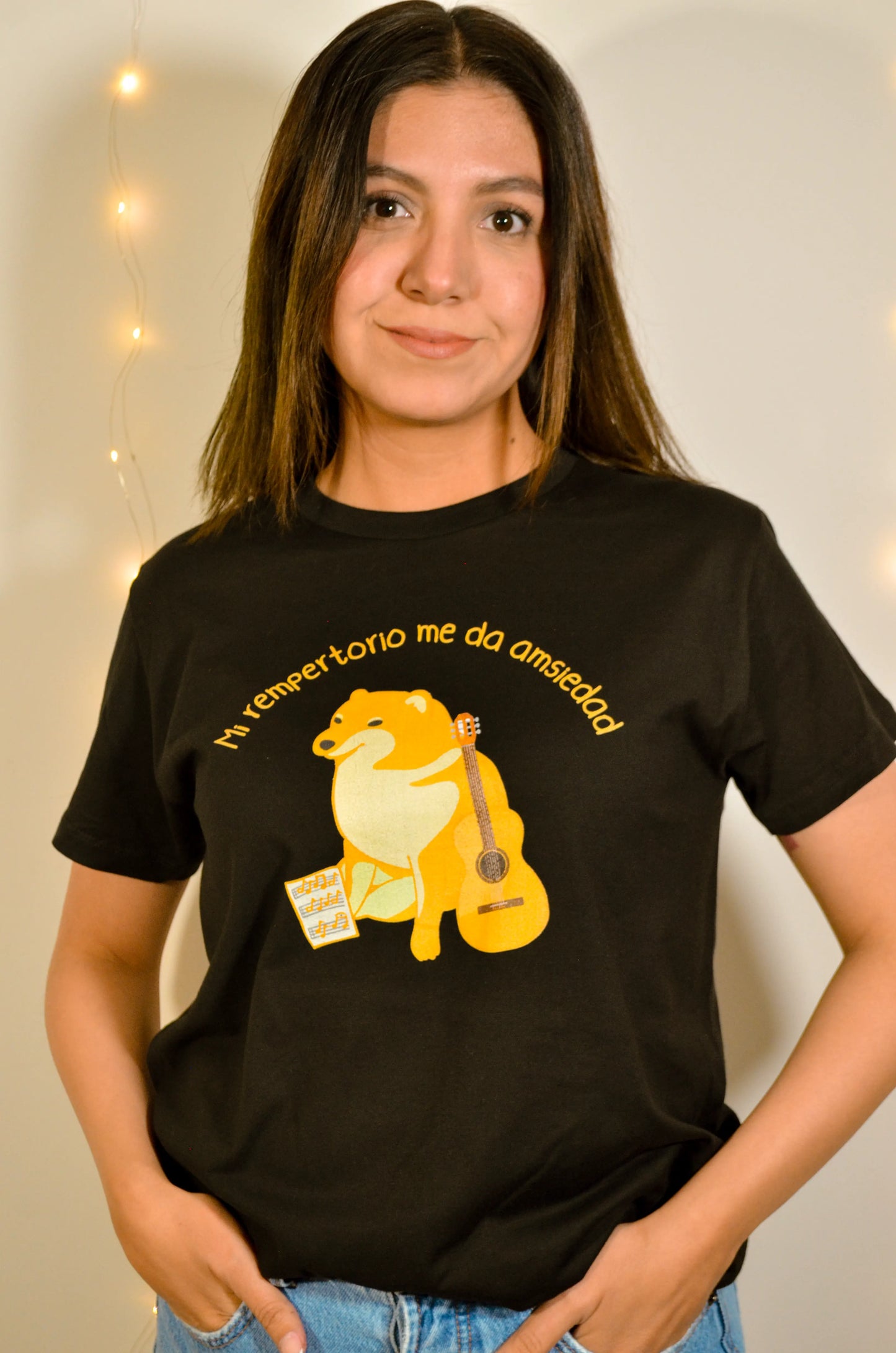 Playera Cheems Negra