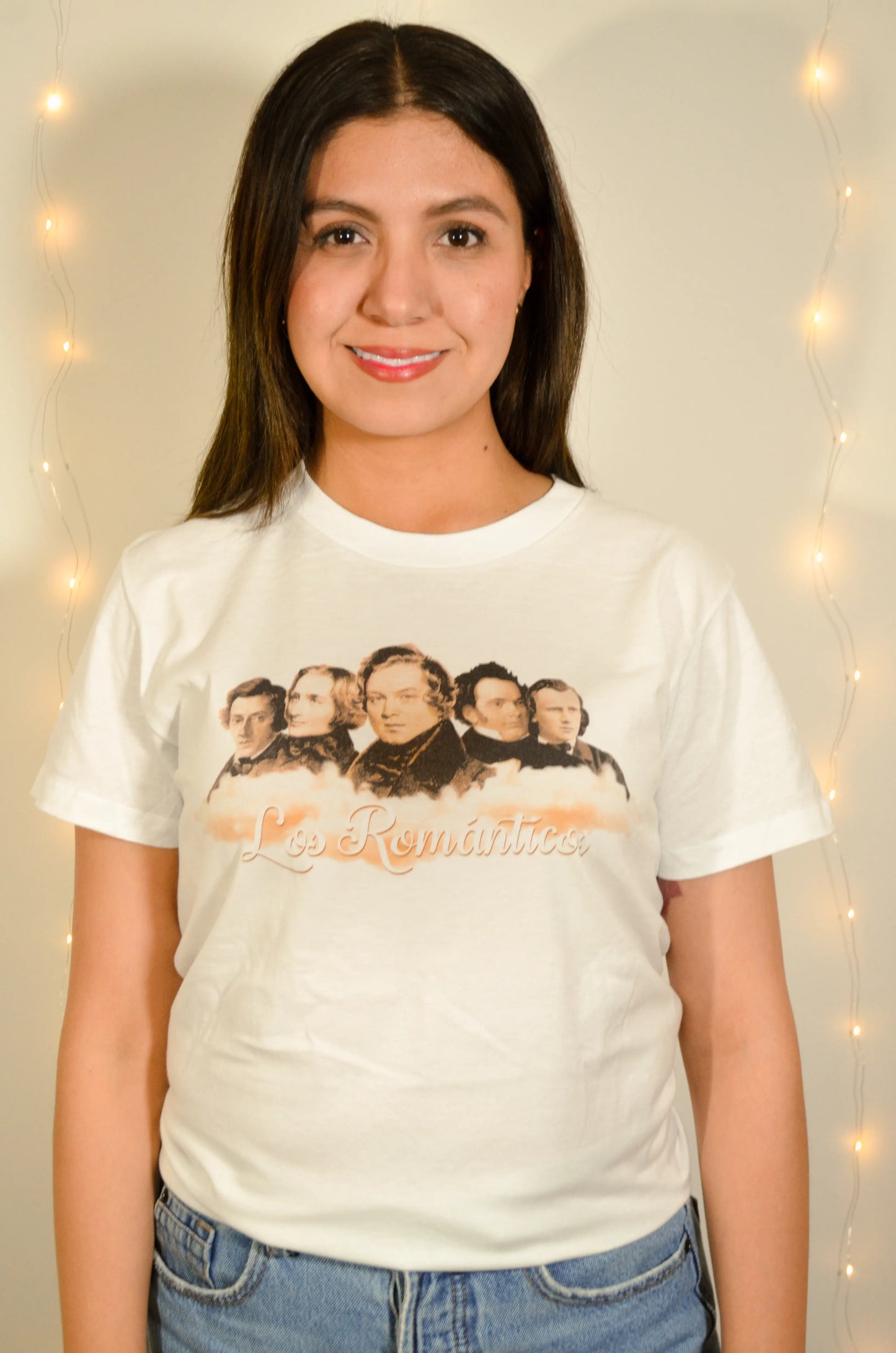 Playera Los Romanticos Blanca